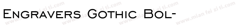 Engravers Gothic Bol字体转换